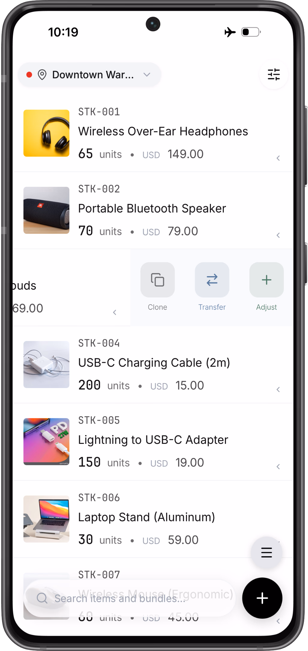 Stocklyst on Android